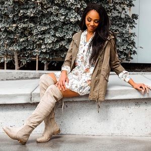 Over-the-Knee suede boots